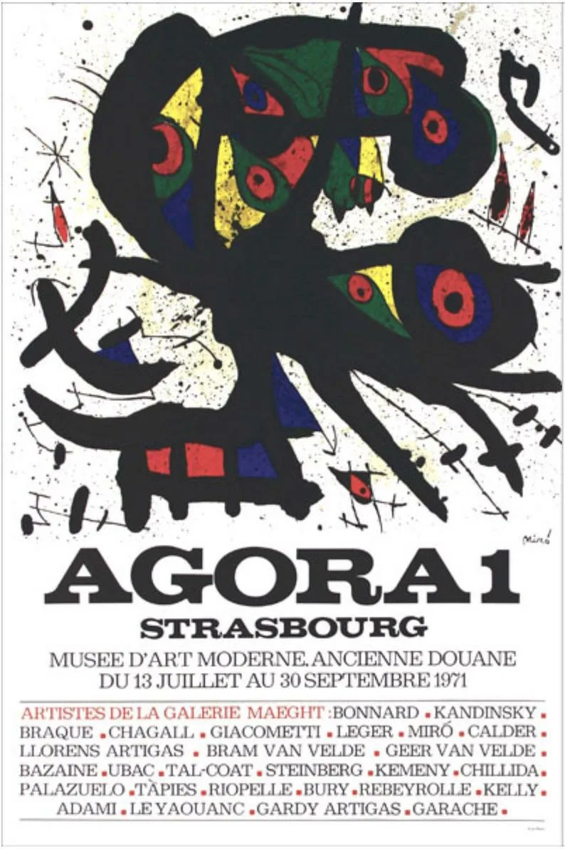 Miro poster Lithograph Agora 1, 1971