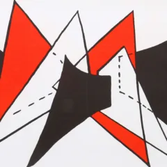 Calder Original Lithograph, DM25141d, Derriere le Miroir 1963