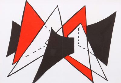 Calder Original Lithograph, DM25141d, Derriere le Miroir 1963