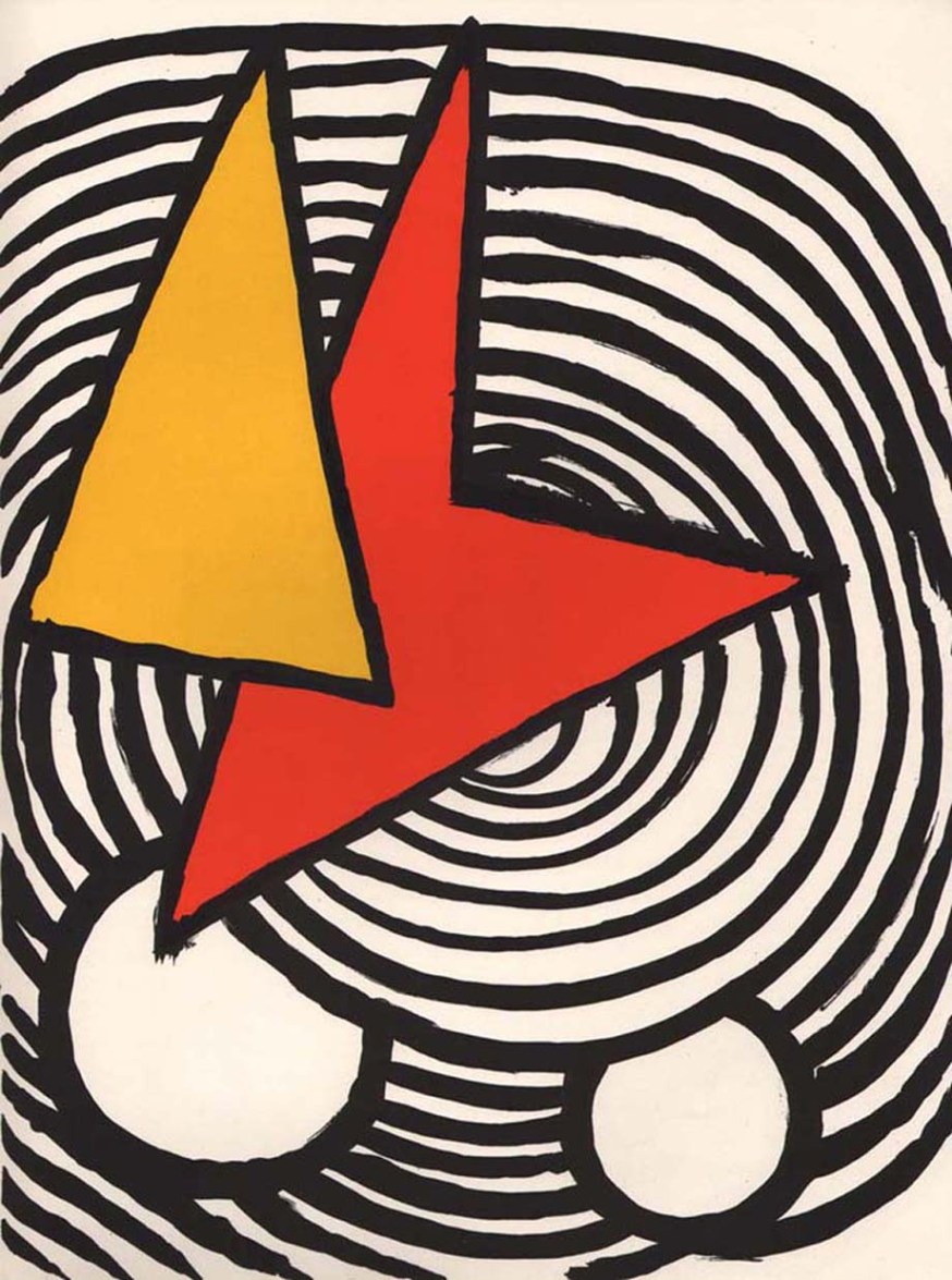 Calder Lithograph DM47201, Derriere le Miroir 1973