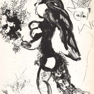 Marc Chagall Original Lithograph, L'ofrande 1960