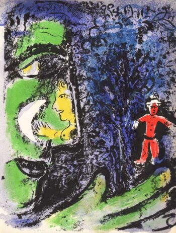 Chagall Lithograph vol 1, Le profile et l'enfant rouge