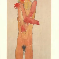 Nude-Female-with-Folded-Arms-by-Egon-Schiele