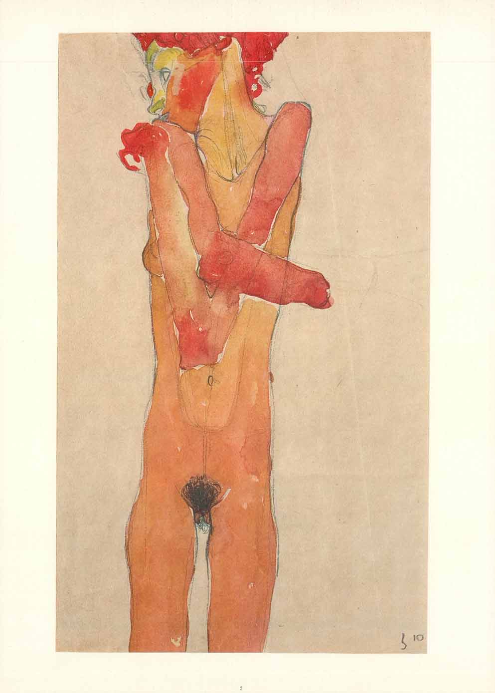 Nude-Female-with-Folded-Arms-by-Egon-Schiele