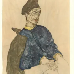 Schiele Lithograph 45 Russian Prisoner of War 1968