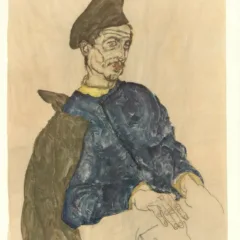 Schiele Lithograph 45 Russian Prisoner of War 1968