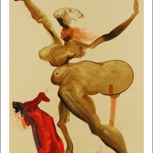 Salvador Dali Woodcut Hell 33 Betrayers of their host