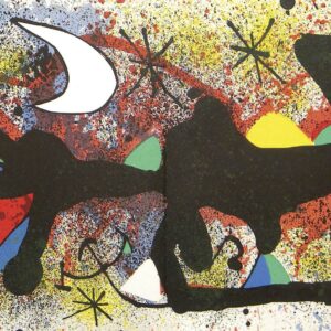 Joan Miro Original Lithograph Ceramique 2 Signed 1974