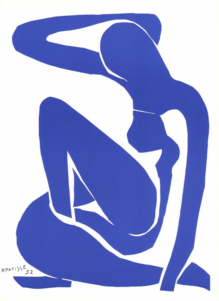 1984 Henri Matisse Lithograph Blue nude 1