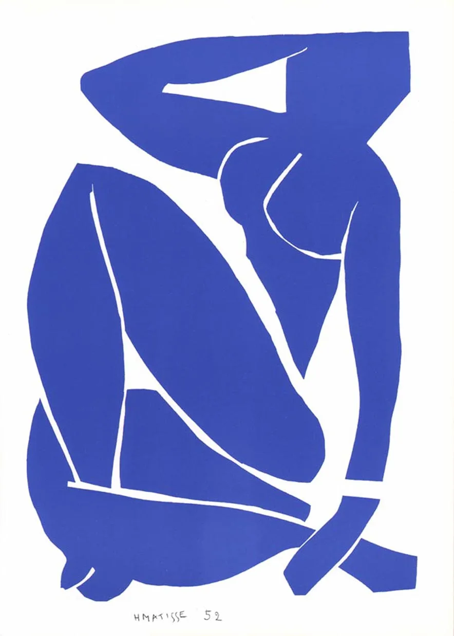 Henri Matisse Lithograph Blue Nude 3, 1984