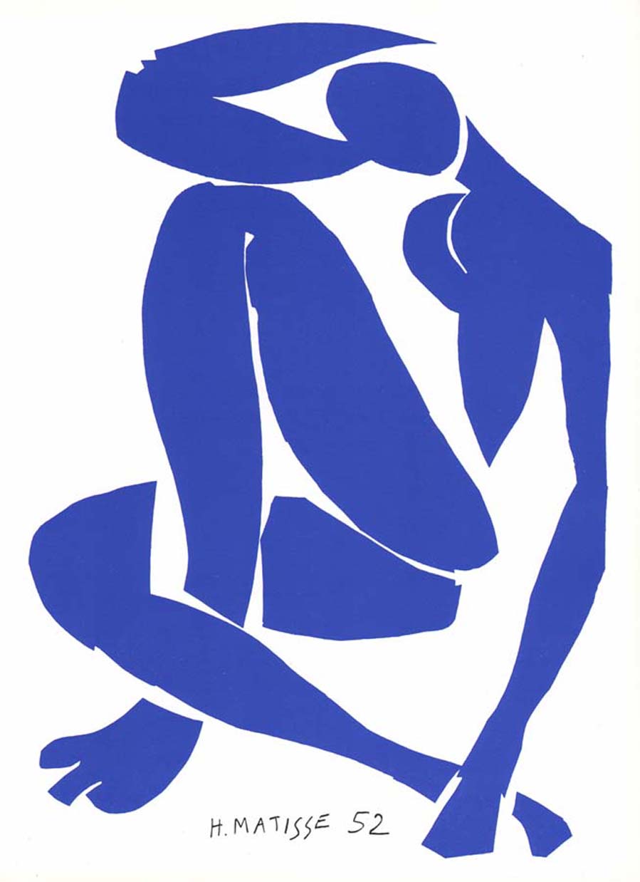 Henri Matisse Lithograph blue Model 4, 1984