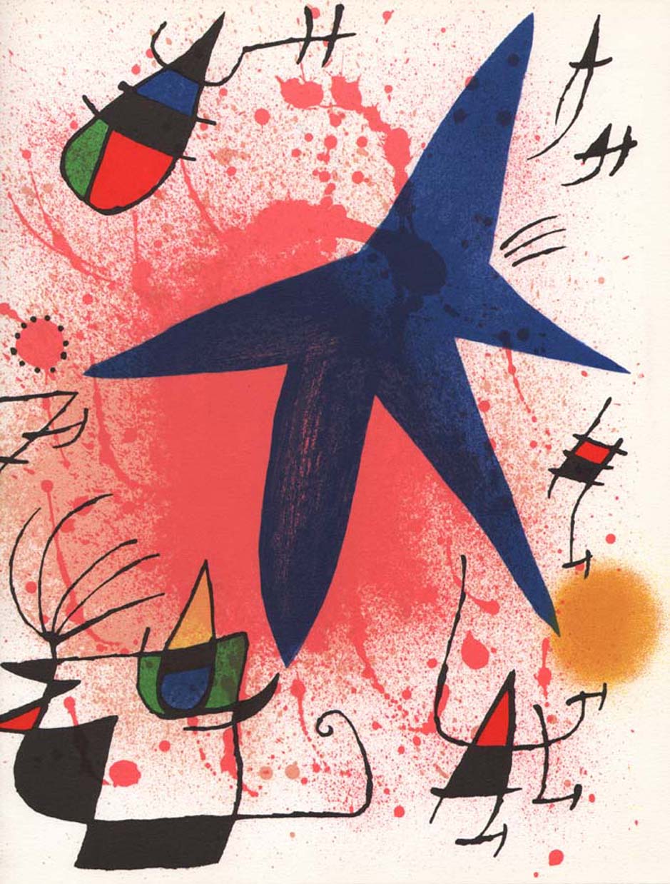 Joan Miro Original Lithograph "V1-1" printed 1970