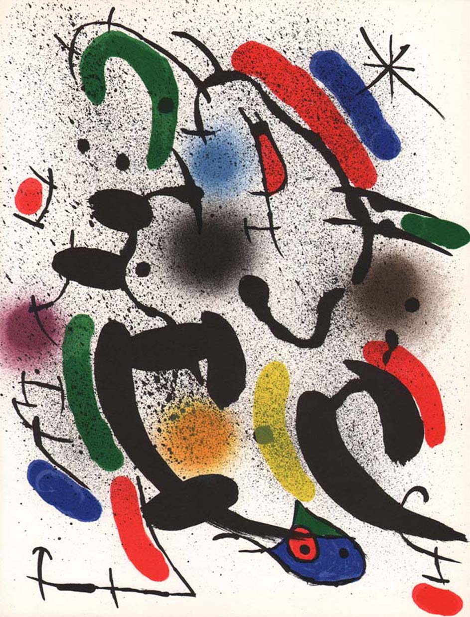 Joan Miro Original Lithograph "V1-6" 1970