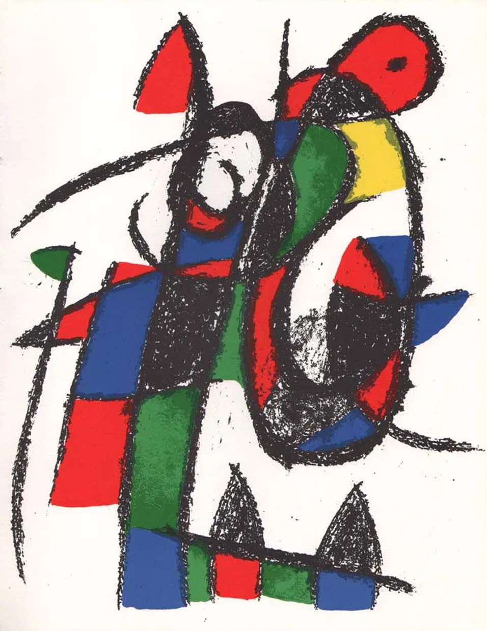 Miro Original Lithograph V2-2 by Mourlot 1975