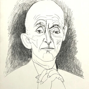 1959 Picasso lithograph, Portrait of Daniel Henry kahnweiler