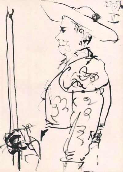 Pablo Picasso Toros Y Toreros 6 dated 12/7/59