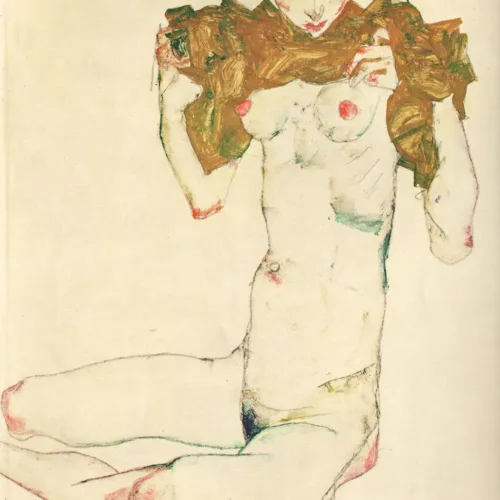 Egon Schiele Lithograph 33, The Virgin, 1968