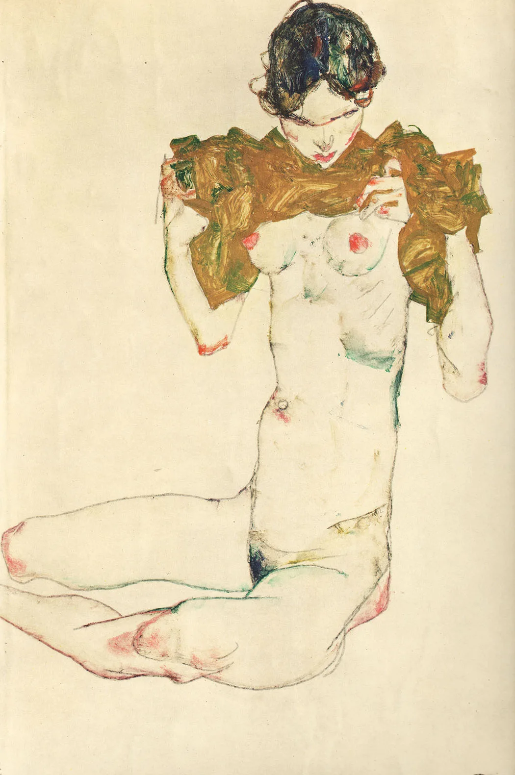 Egon Schiele Lithograph 33, The Virgin, 1968