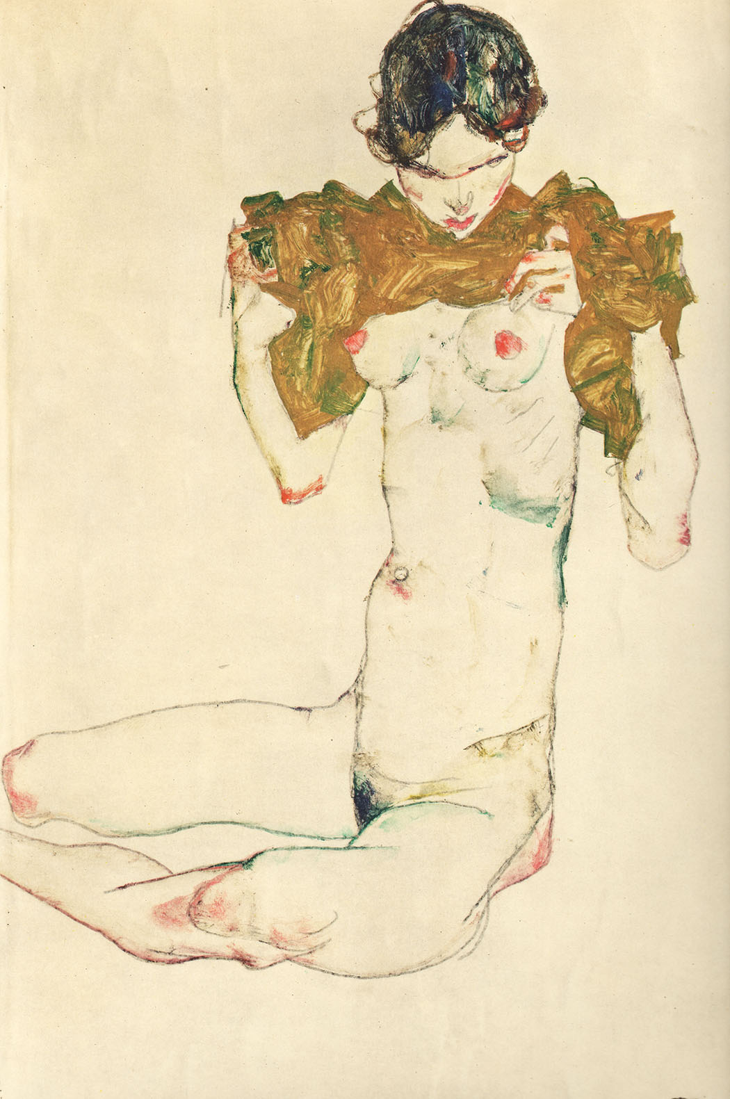 Egon Schiele Lithograph 33, The Virgin, 1968