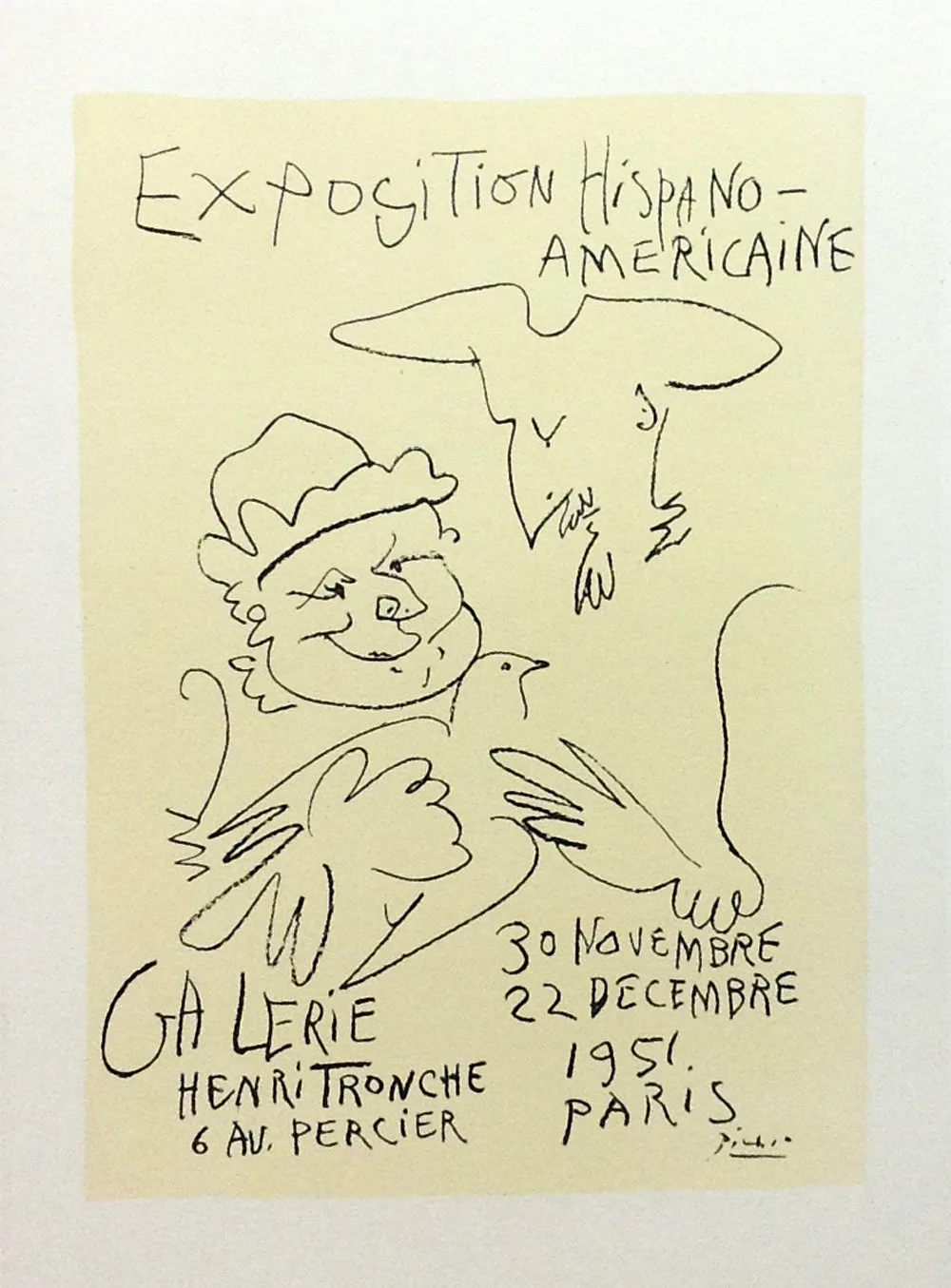 Picasso Lithograph 63, Exposition, Art in posters