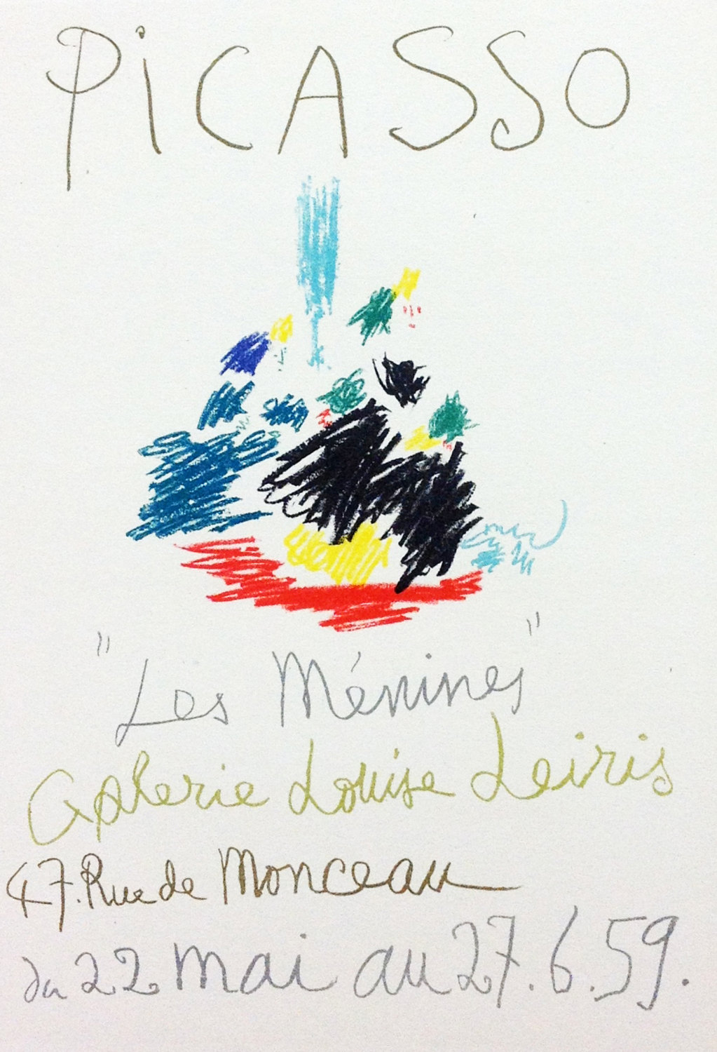 Picasso Lithograph 101, Les menines, Art in posters Artebonito Picasso Lithograph 101, Les menines, Art in posters Artebonito