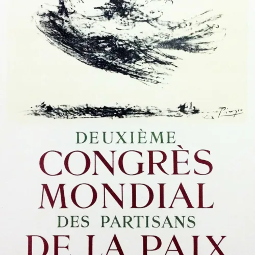 Picasso Lithograph 62, Congress mondial, 1959