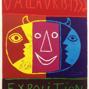 Picasso Lithograph 80, Vallaris Exposition 1956