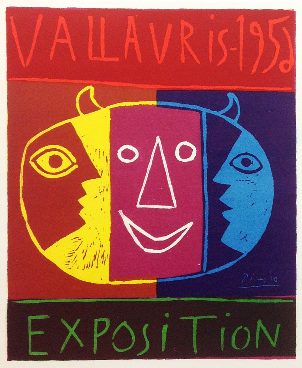 Picasso Lithograph 80, Vallaris Exposition 1956