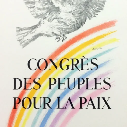 Picasso Lithograph 67, Congres la paix, 1959