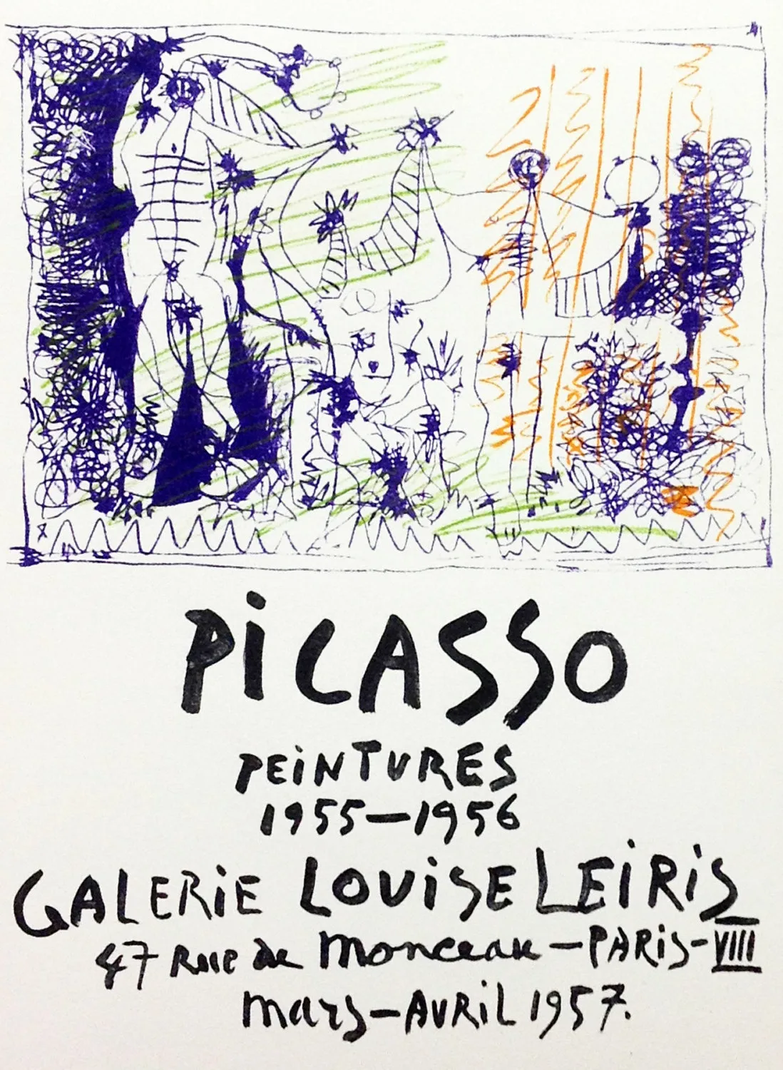 Picasso Lithograph 84, Peintures, Art in posters