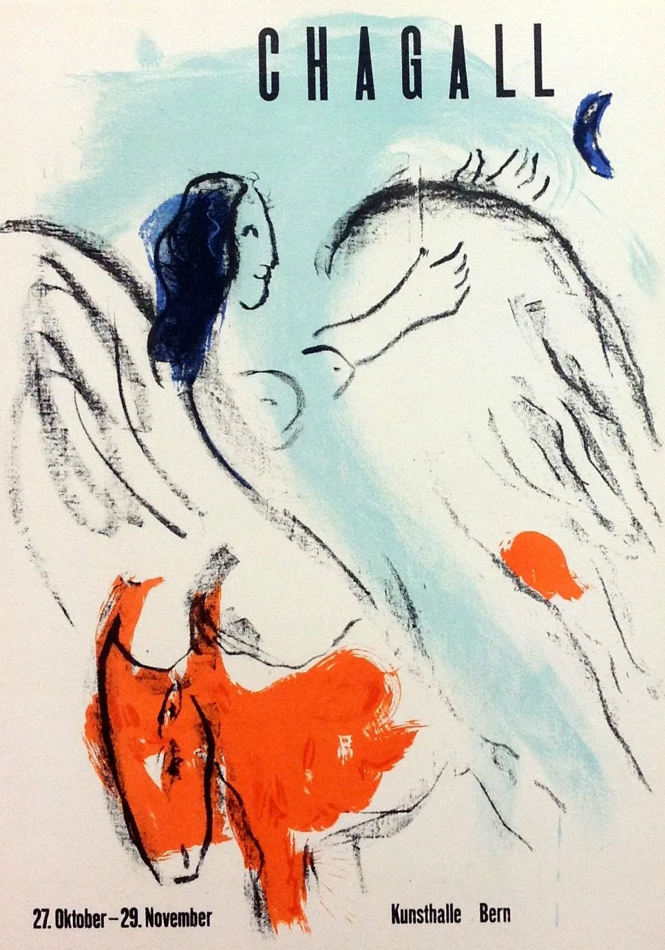 Chagall Lithograph 25, Kunsthalle Bern 1957