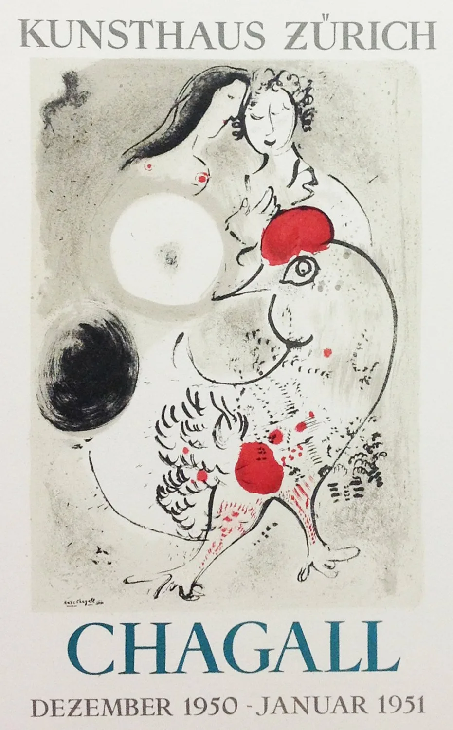 Marc Chagall lithograph, art in posters