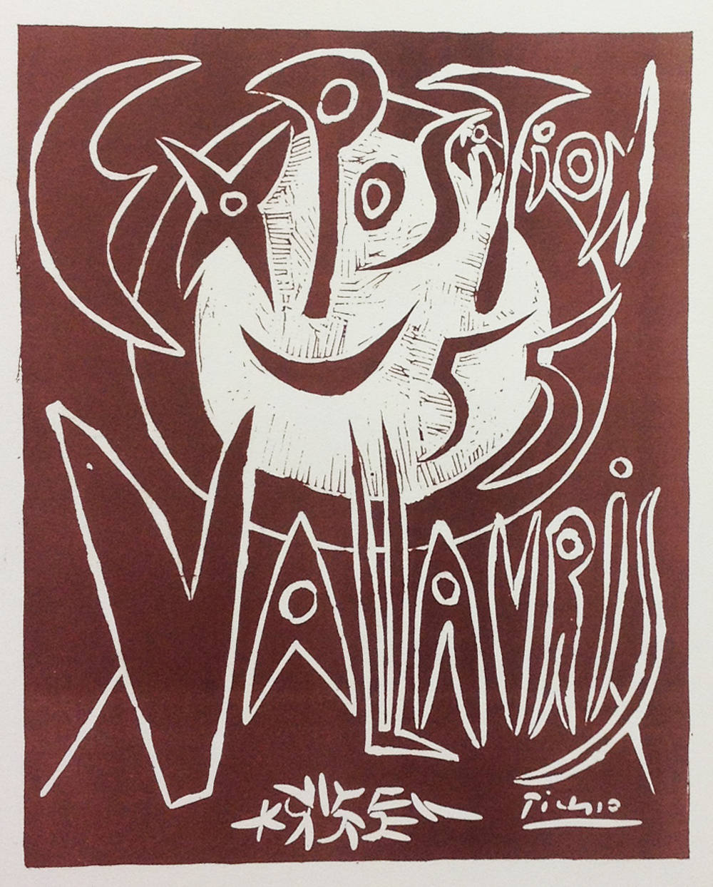 Picasso Lithograph 77, Expo Vallauris, Art in posters