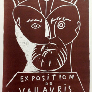 Picasso Lithograph 75, Expo Vallauris 1955