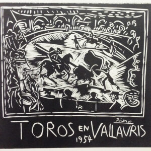 Picasso Lithograph 71, Toros en Vallauris 1954