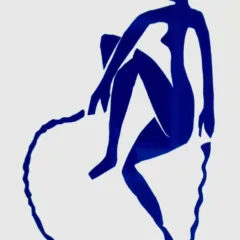 Henri Matisse lithograph jumping a rope, 1984