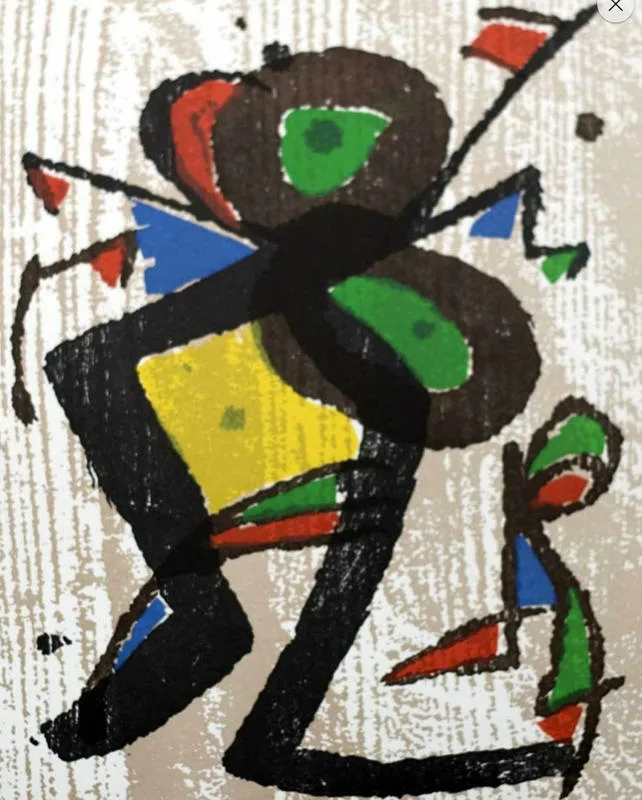 Miro Woodcut Engraving V1-1 printed 1984