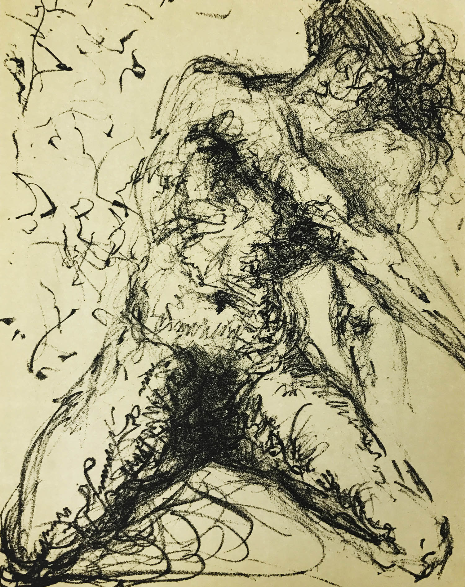 Salvador Dali, Original Lithograph, NU Gris 1967