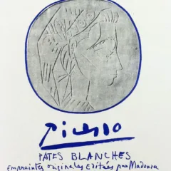 Picasso Lithograph 86, Pates Blanches Cannes, 1959