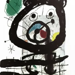 Joan Miro Original Lithograph "DM12151" printed 1970