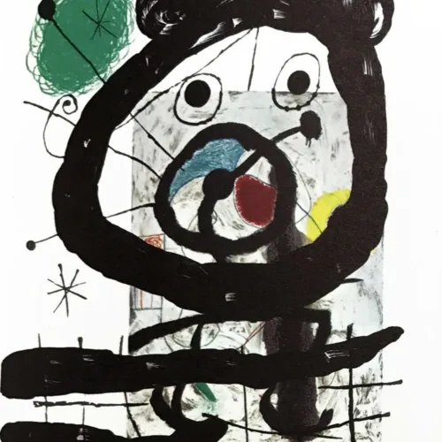 Joan Miro Original Lithograph "DM12151" printed 1970