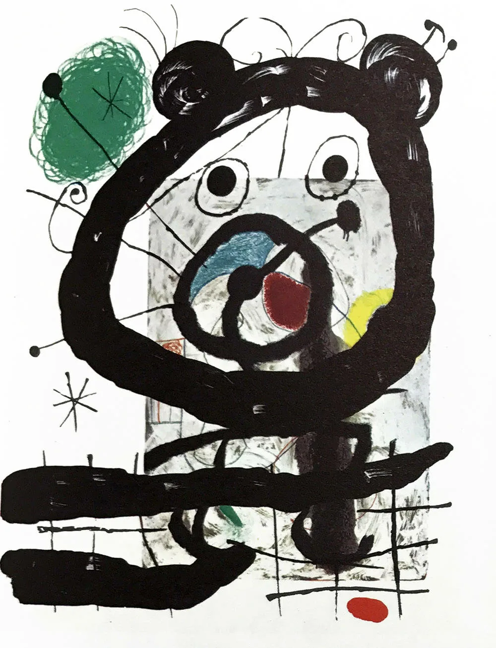 Joan Miro Original Lithograph "DM12151" printed 1970