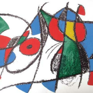 Joan Miro Original Lithograph V2-8d, Mourlot 1975