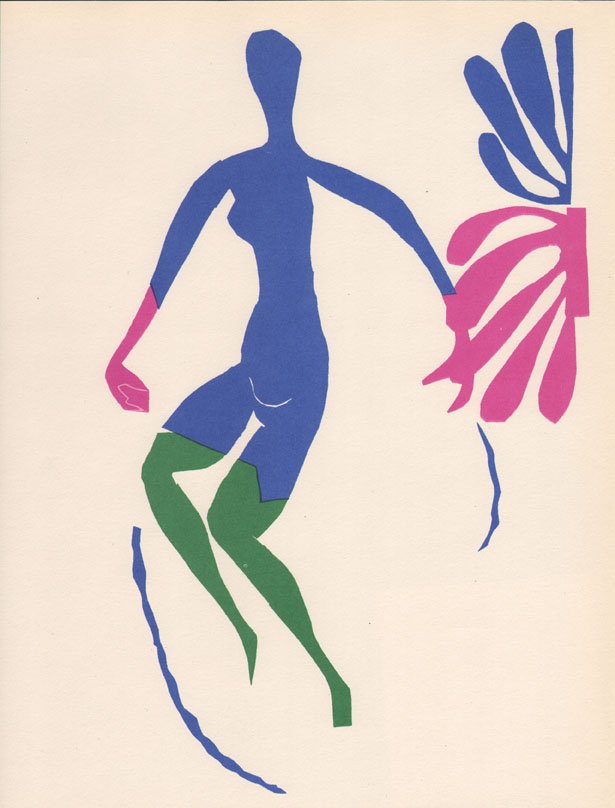 Henri Matisse lithograph, Au bas verts 1984