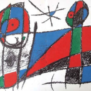 Joan Miro Original Lithograph V2-6d, Mourlot 1975
