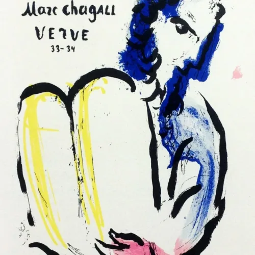 Chagall Lithograph 22, Bible, Art in posters