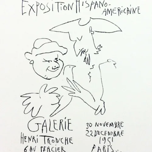 Picasso Lithograph 64, Expo Italiano, Art in posters