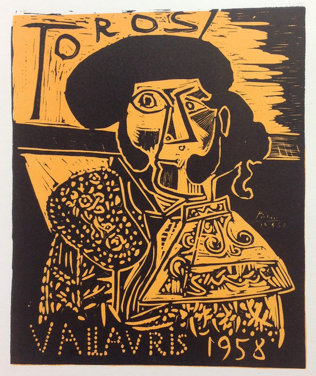 Picasso Lithograph 94, Toros, Art in posters