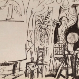Picasso Sketchbook Lithograph No 4, dated 3/11/1955