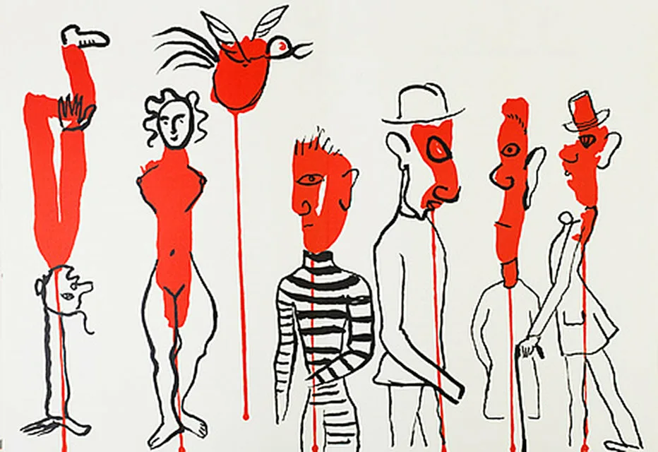 Calder Original Lithograph DM03156d Derriere le Miroir 1966